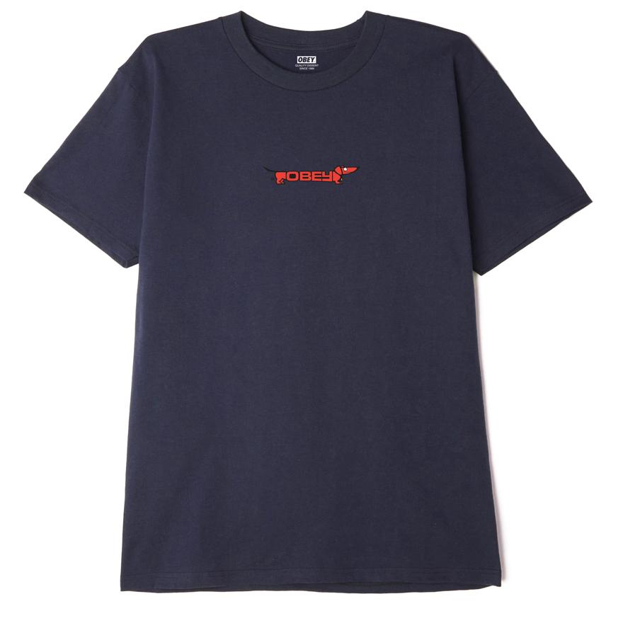 OBEY Hot Dog T-Shirt - Navy
