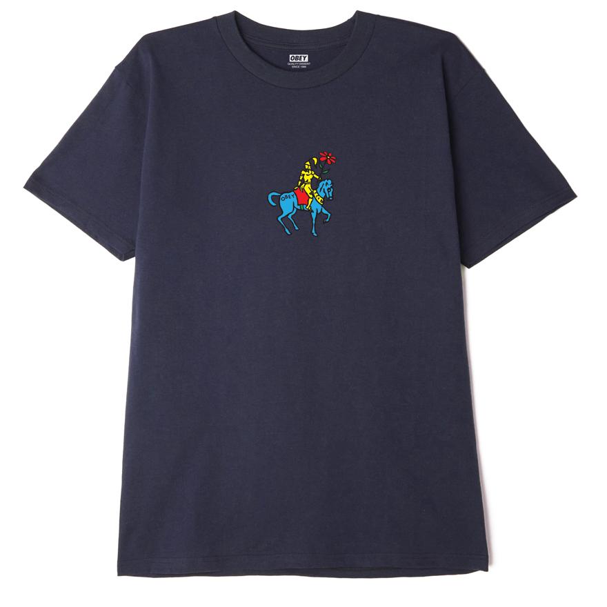 OBEY Knight T-Shirt - Navy