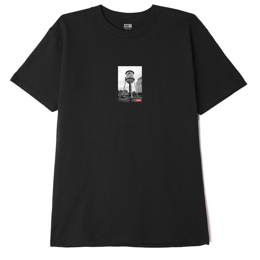 OBEY Water Tower Photo T-Shirt - Black