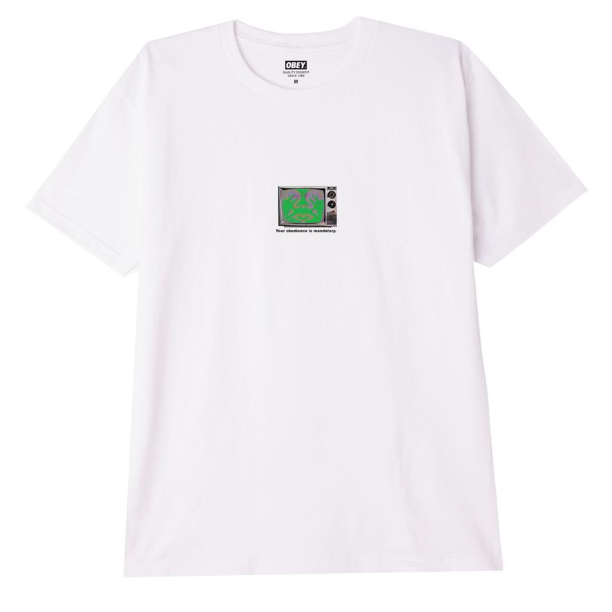 OBEY Television Disobedience - White