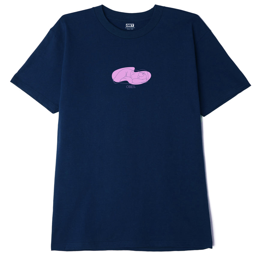 OBEY Lay Down T-Shirt - Navy