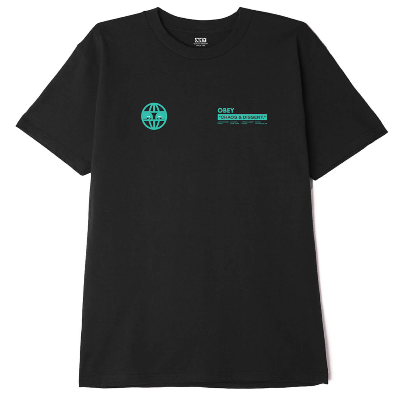 OBEY Global Eyes T-Shirt - Black