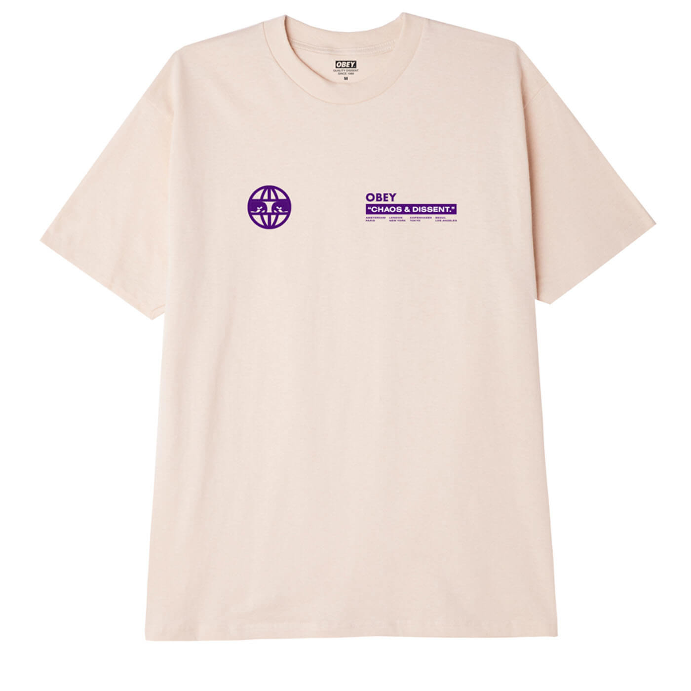 OBEY Global Eyes T-Shirt - Cream