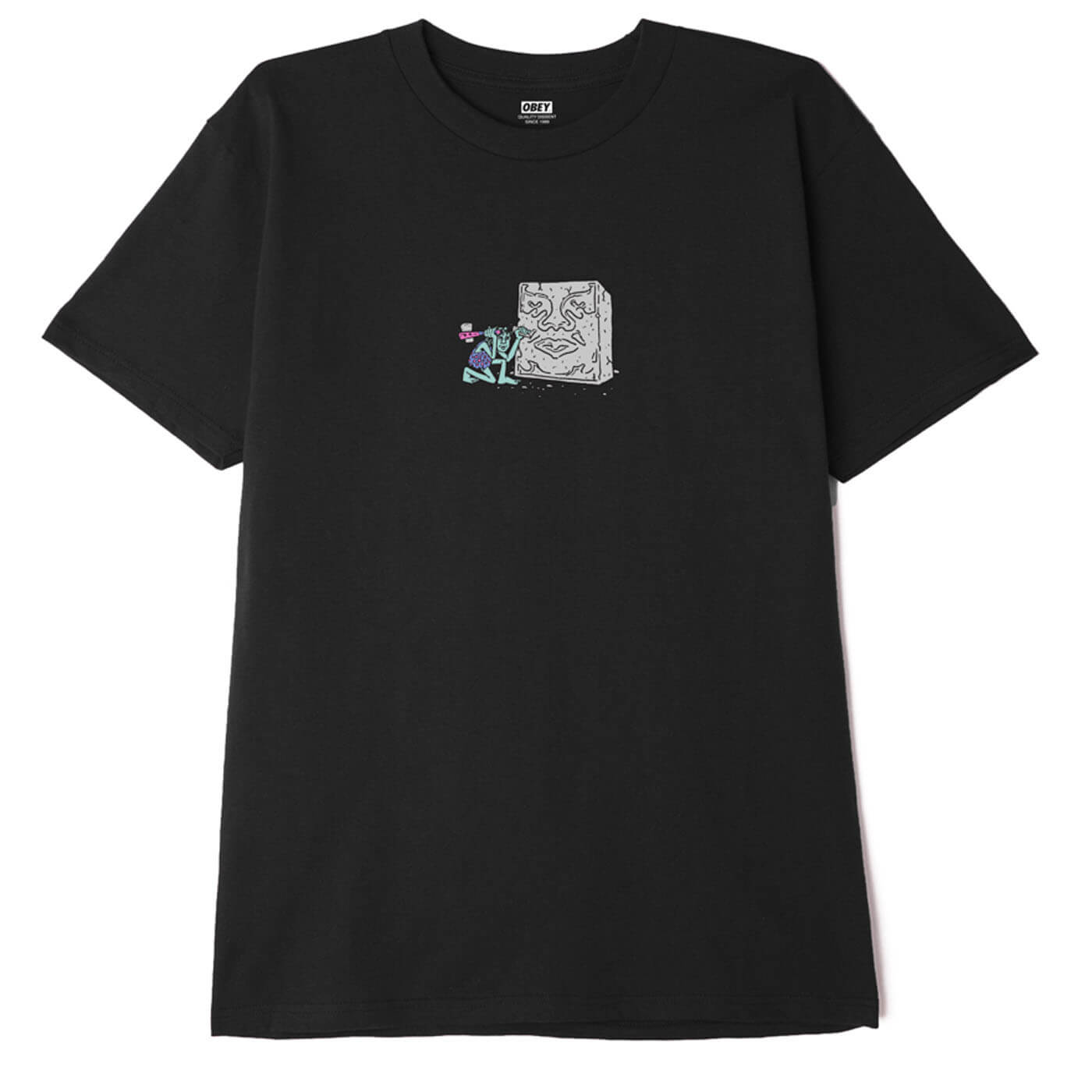 OBEY Caveman T-Shirt - Black