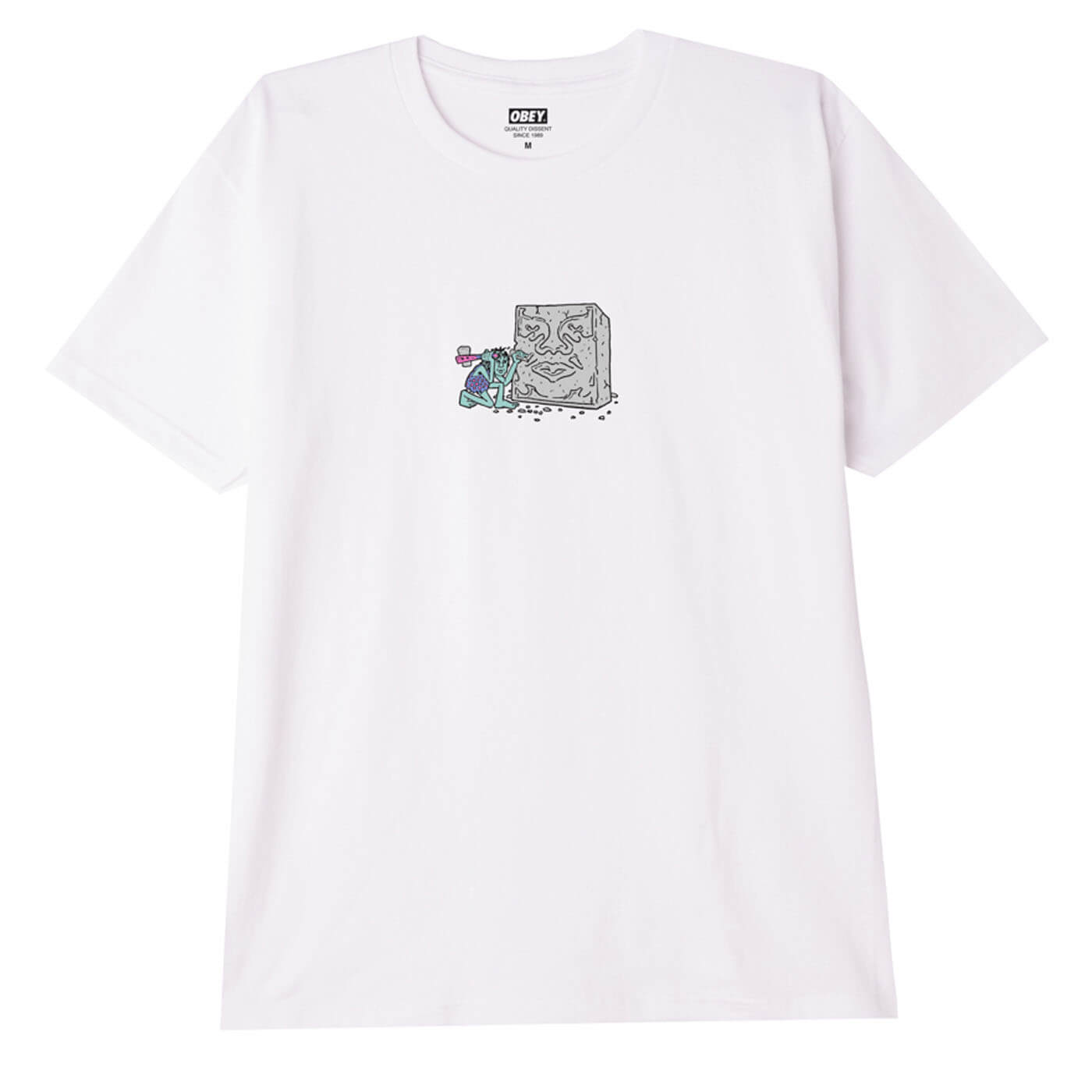 OBEY Caveman T-Shirt - White
