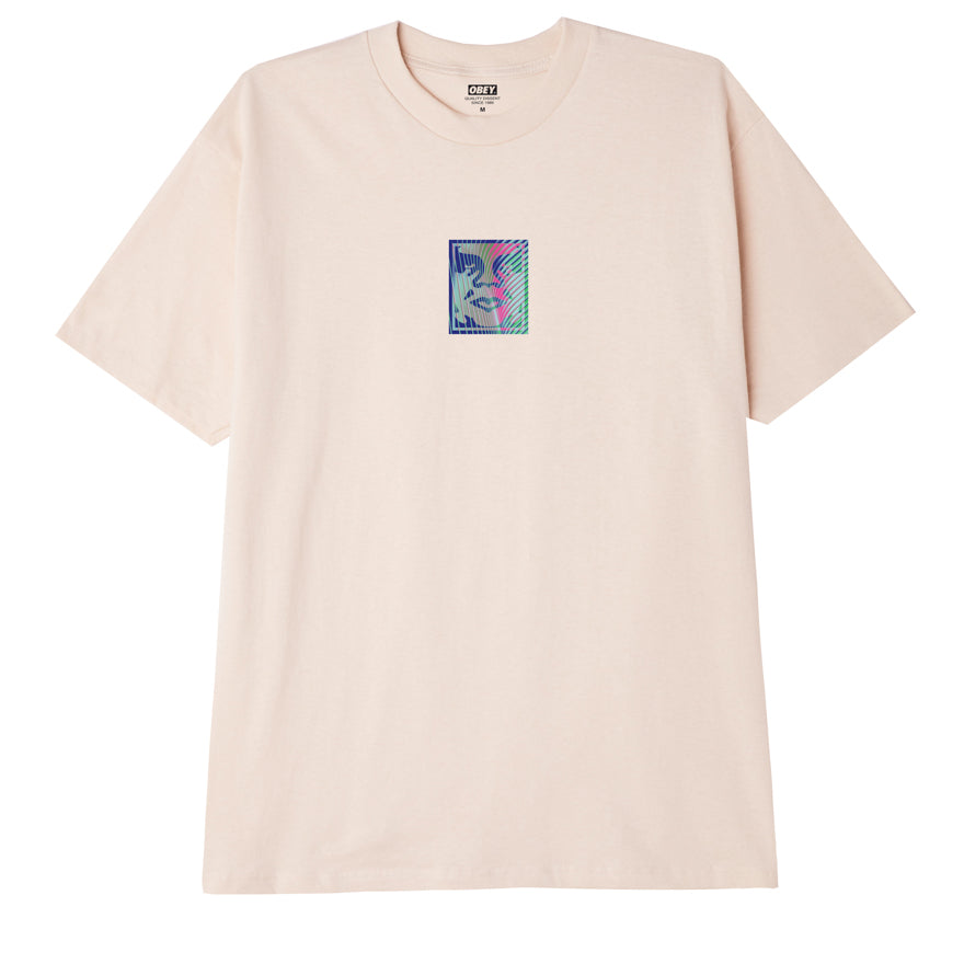 OBEY Psyche Wave Icon T-Shirt - Cream