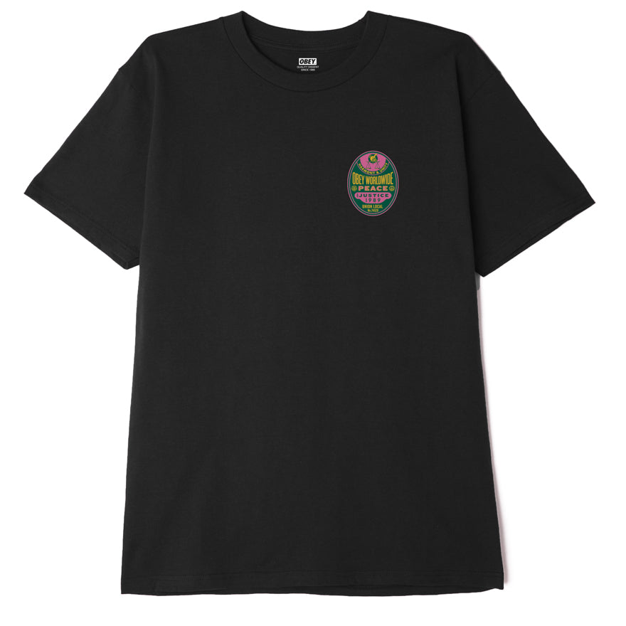 OBEY Worldwide Peace & Justice T-Shirt - Black