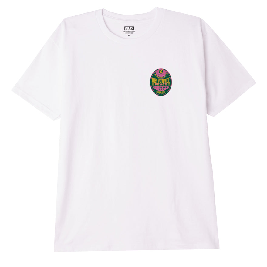 OBEY Worldwide Peace & Justice T-Shirt - White