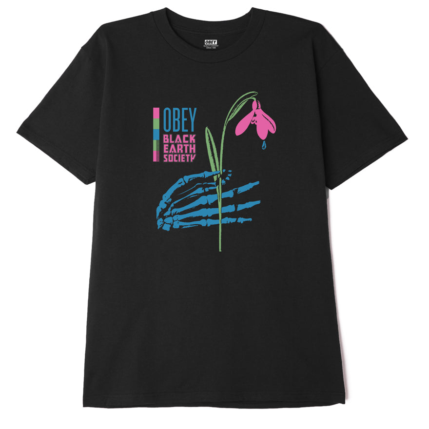 OBEY Black Earth Society T-Shirt - Black