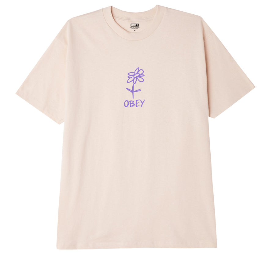 OBEY Flower Doodle T-Shirt - Cream