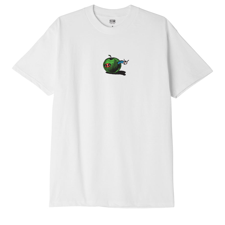 OBEY Apple Worm T-Shirt - White