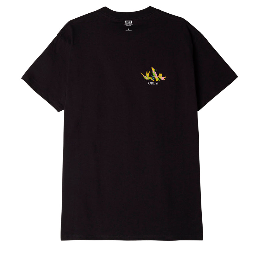OBEY Spring Birds T-Shirt - Black