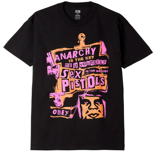 OBEY x Sex Pistols Anarchy Classic T-Shirt - Black