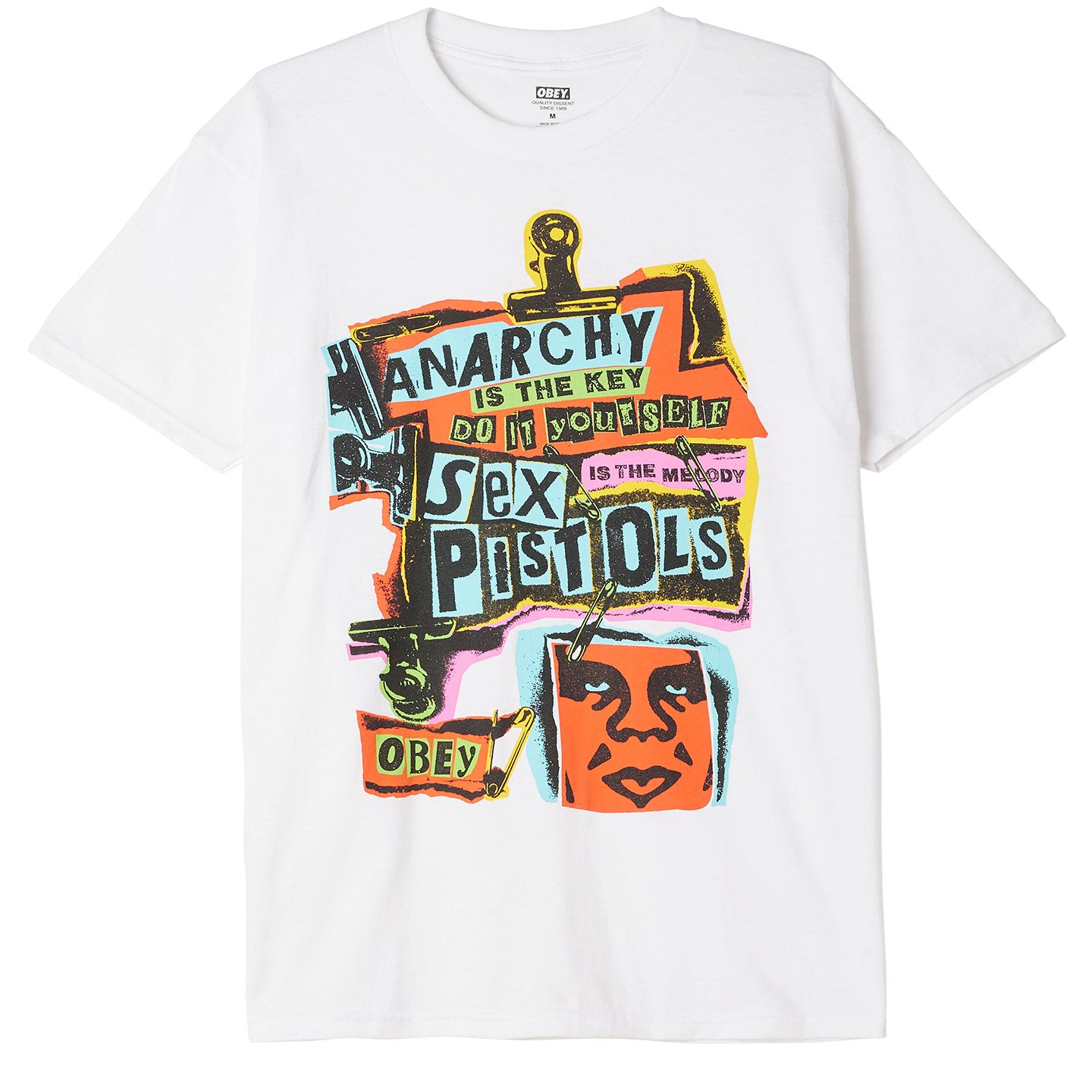 OBEY x Sex Pistols Anarchy Classic T-Shirt - White