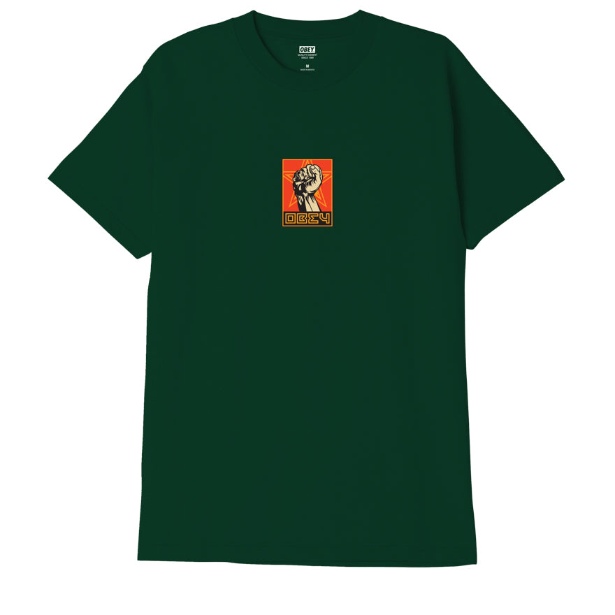 OBEY Fist T-Shirt - Forest Green