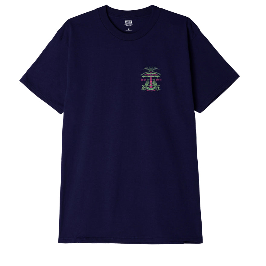 OBEY Fairweather Friends T-Shirt - Navy