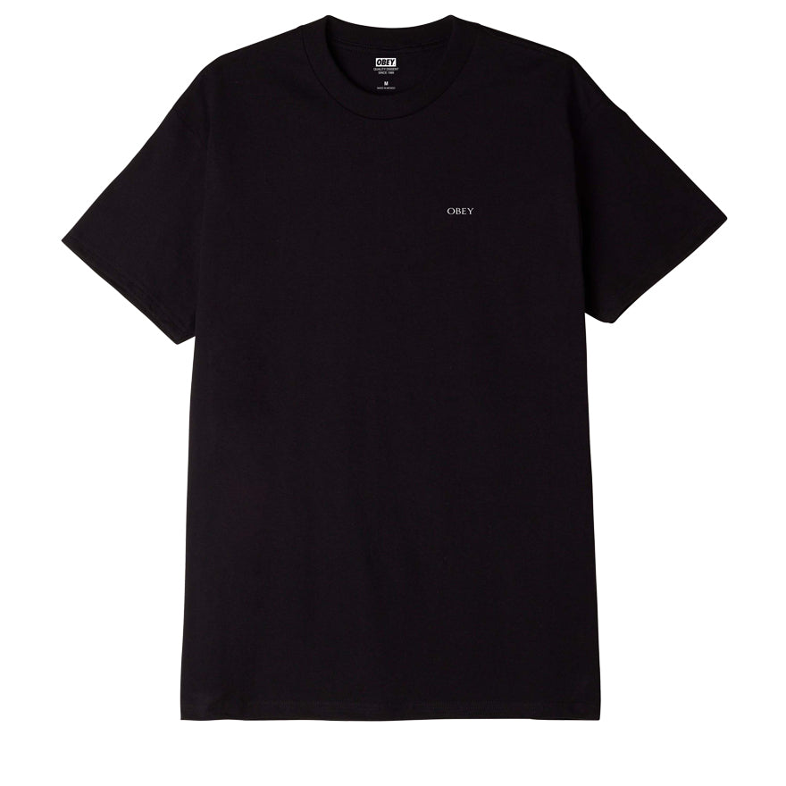 OBEY Rise Above Rose T-Shirt - Black