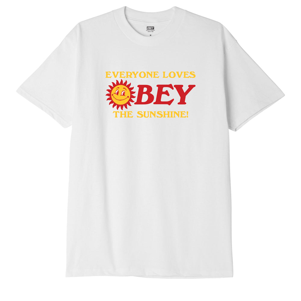 OBEY Everybody Loves The Sunshine T-Shirt - White