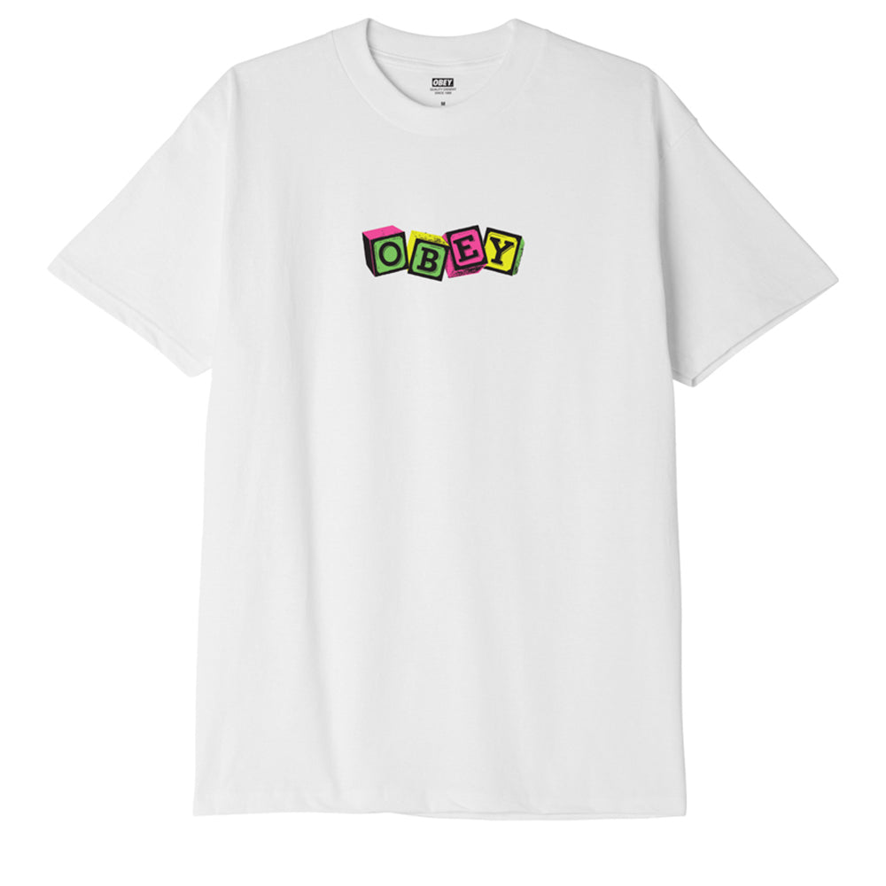 OBEY Toy Blocks T-Shirt - White