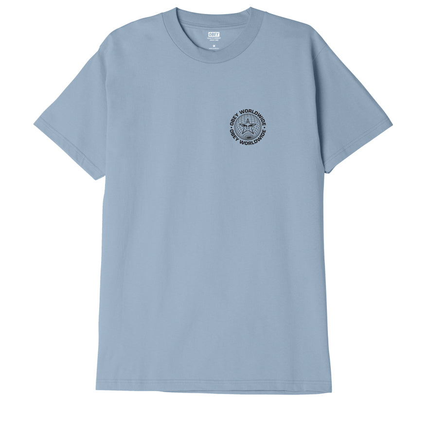OBEY Worldwide Globe T-Shirt - Good Grey