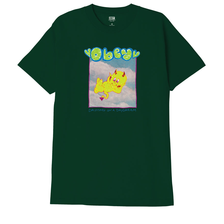 OBEY Drifting On A Daydream T-Shirt - Forest Green