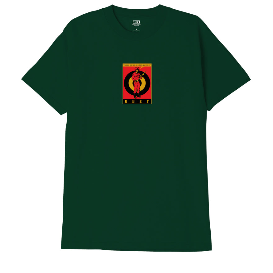 OBEY Riot Cop T-Shirt - Forest Green