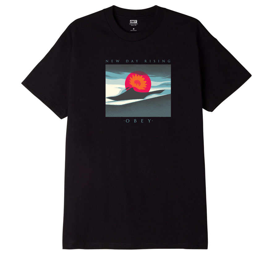 OBEY A New Day Rising T-Shirt - Black