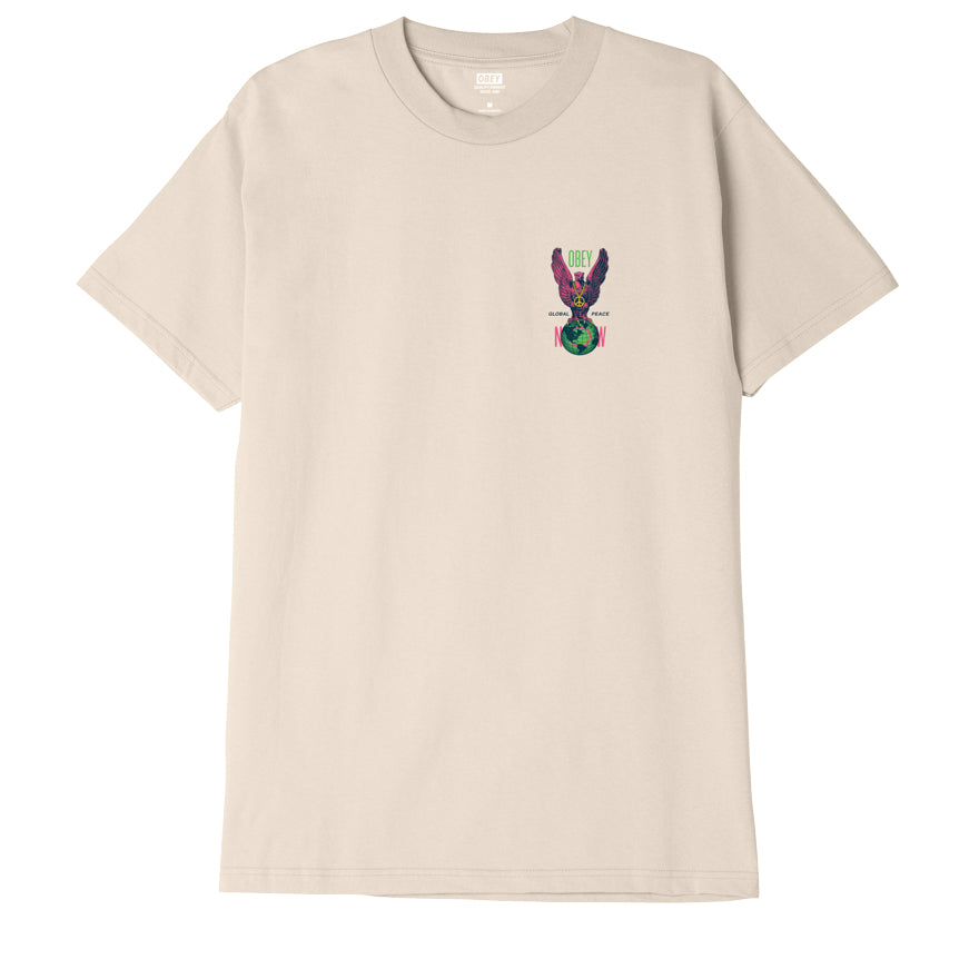 OBEY Peace Eagle T-Shirt - Cream