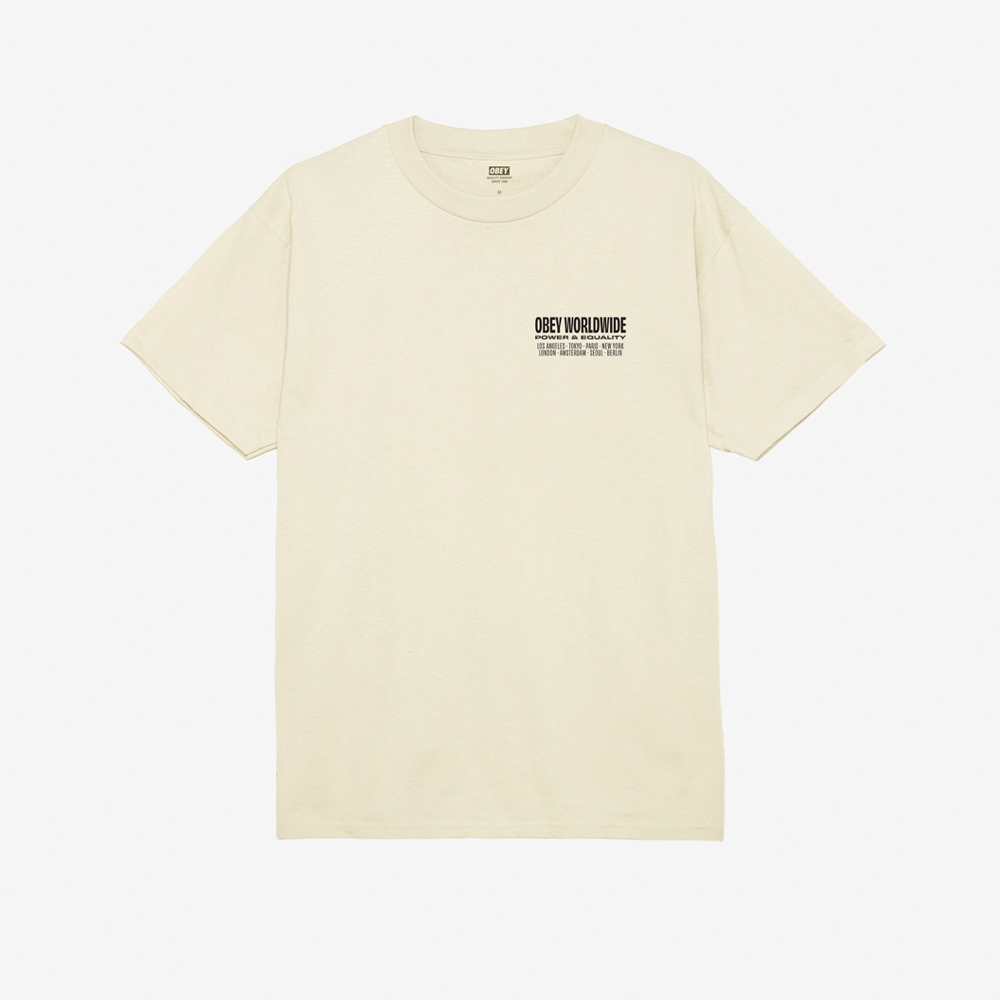 Obey Worldwide Power & Equality Tee - Cream