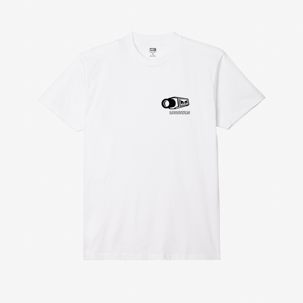 Obey Warning Tee - White