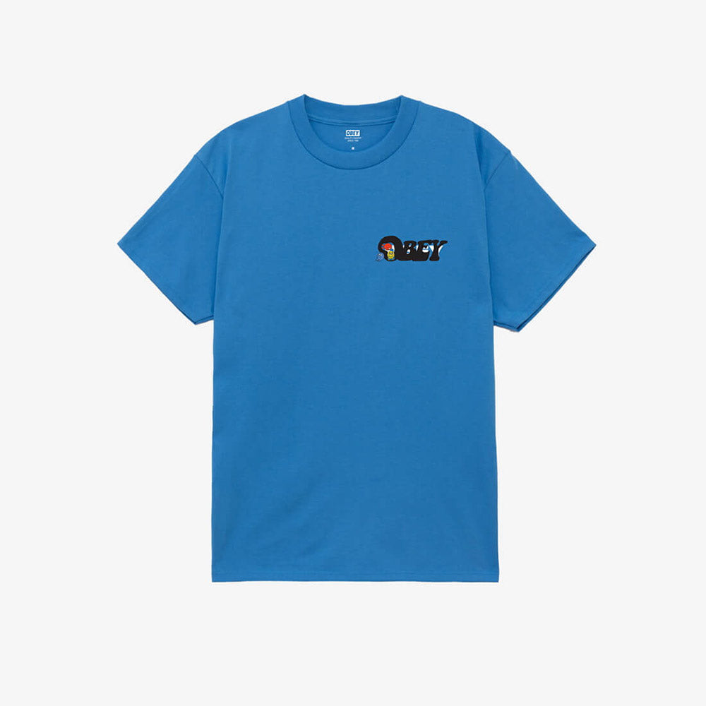 OBEY Earth Drop Out Tee - Azure Blue