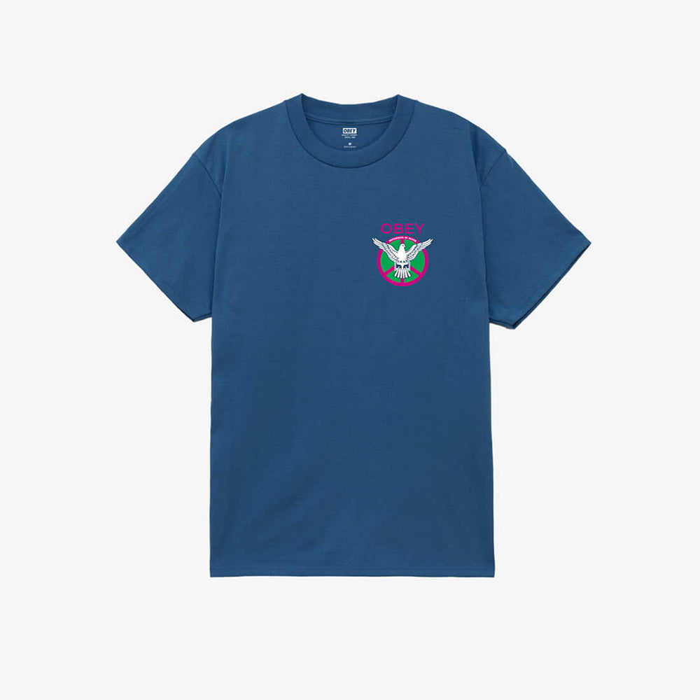 OBEY Peace Defenders Tee - Harbour Blue