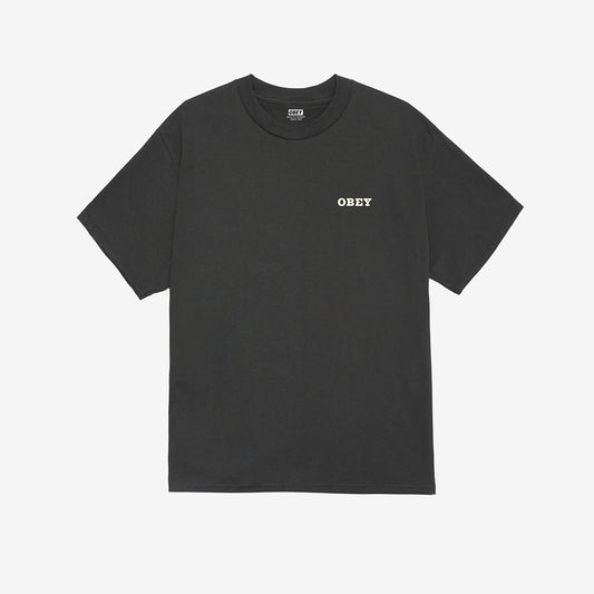 OBEY Savage Sounds Leopard Tee - Vintage Black
