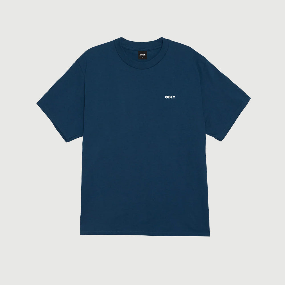 Obey Resistance Skull Tee - Harbour Blue