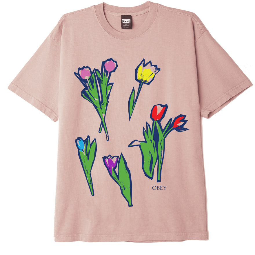 OBEY Dutch Cut T-Shirt - Pink Clay