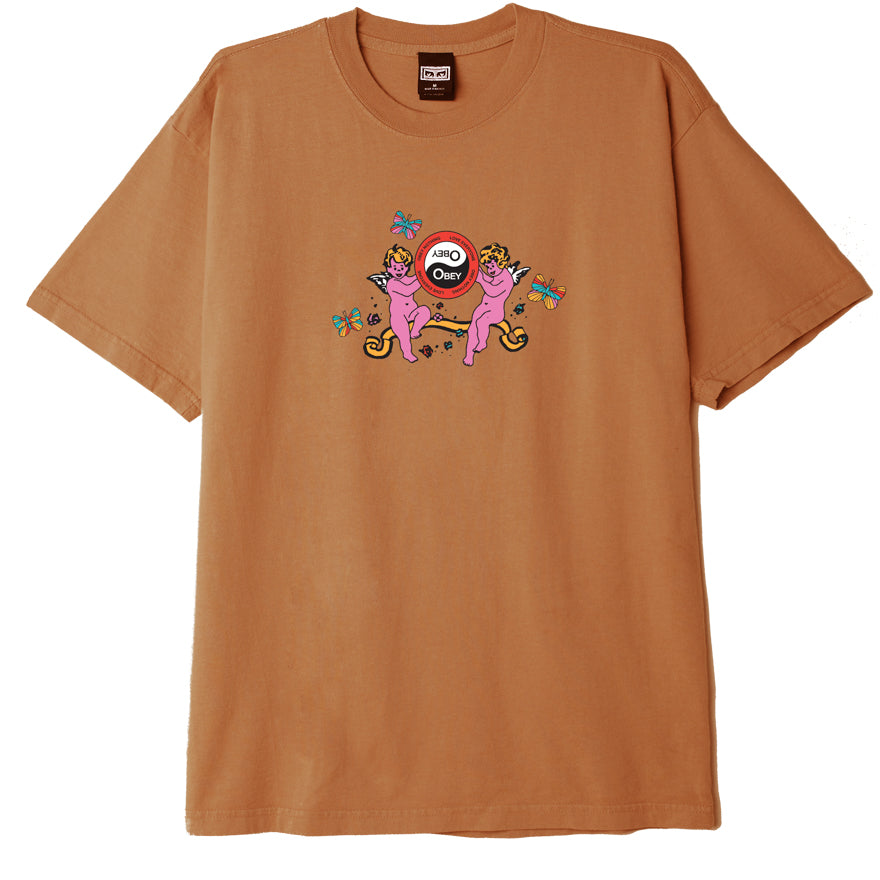 OBEY Nothing Love Everyone T-Shirt - Brown Sugar