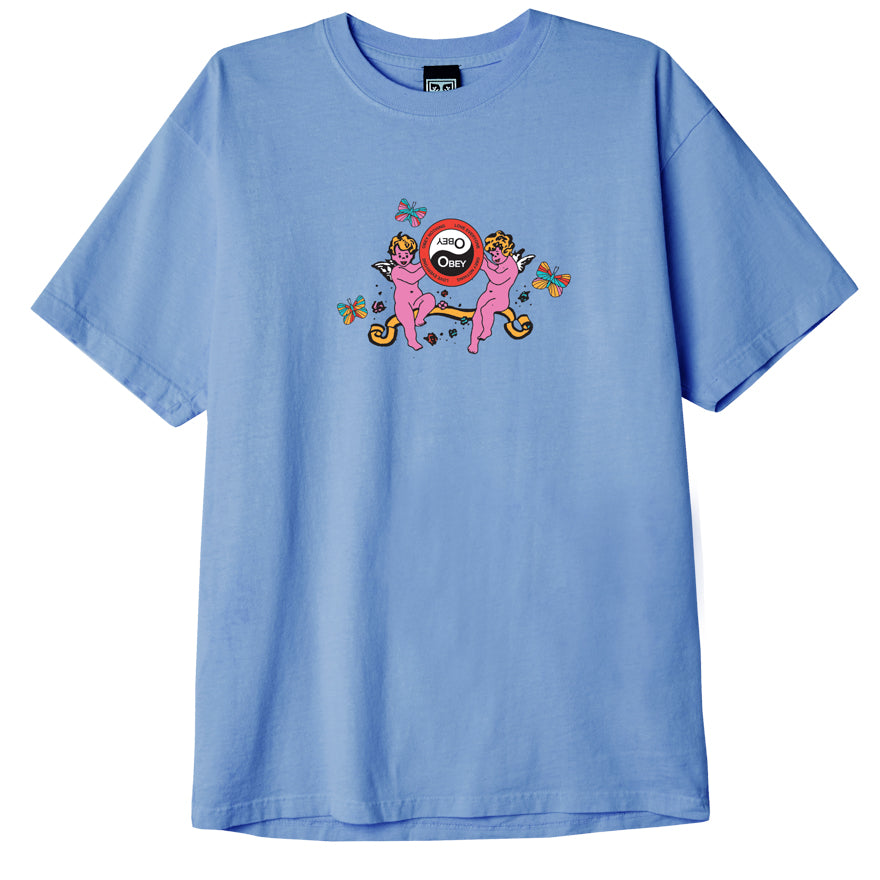 OBEY Nothing Love Everyone T-Shirt - Iris Flower