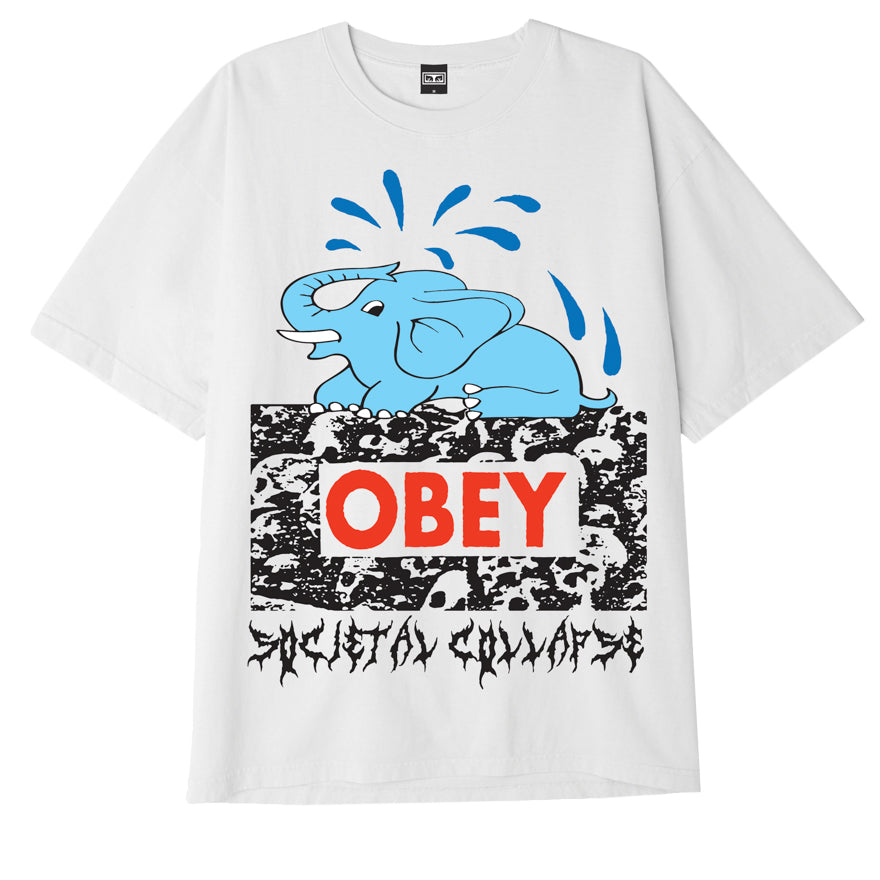 OBEY Societal Collapse T-Shirt - White