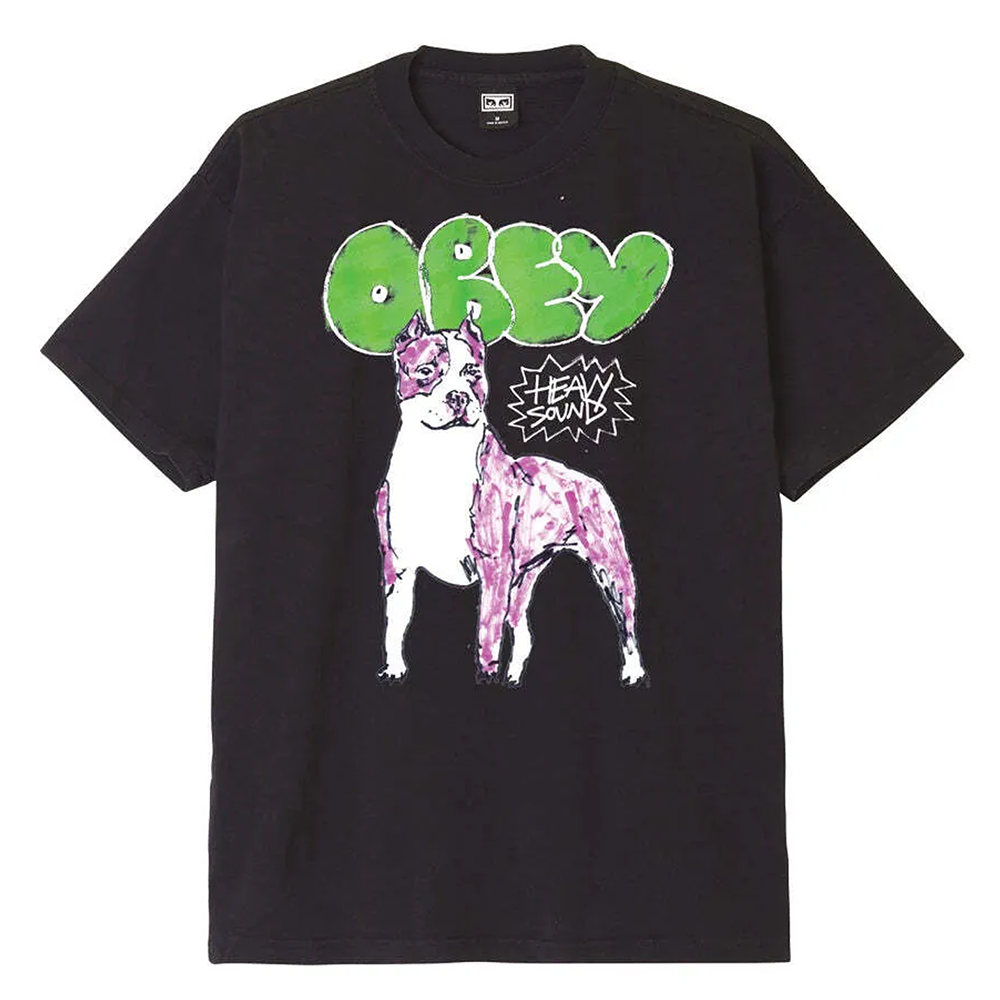 OBEY Heavy Sound T-Shirt - Off Black