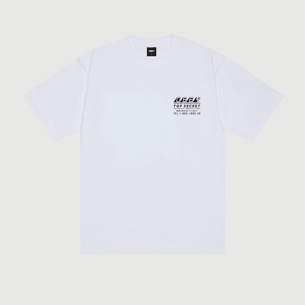 Obey Top Secret Tee - White