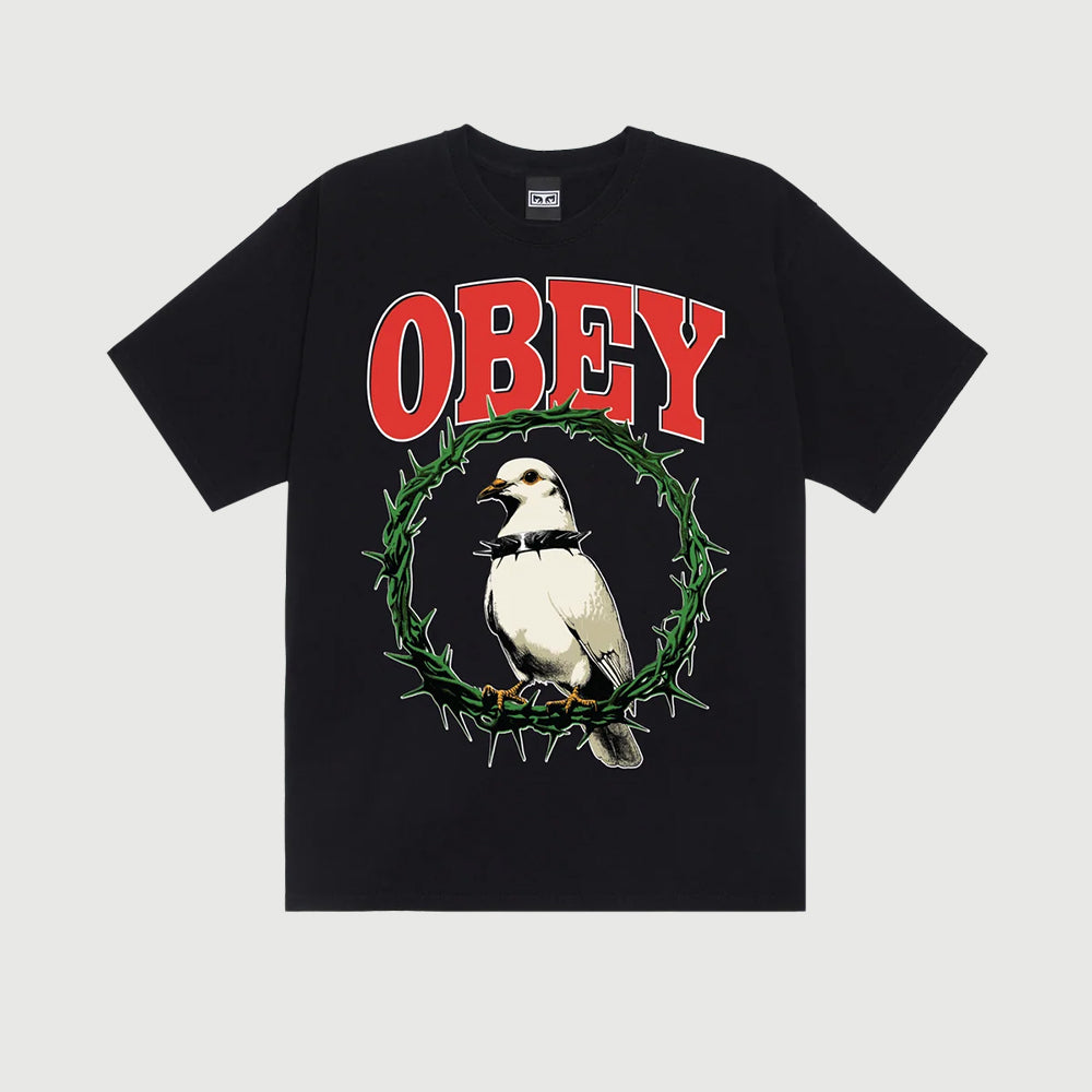 Obey Thorns Of Peace Tee - Black