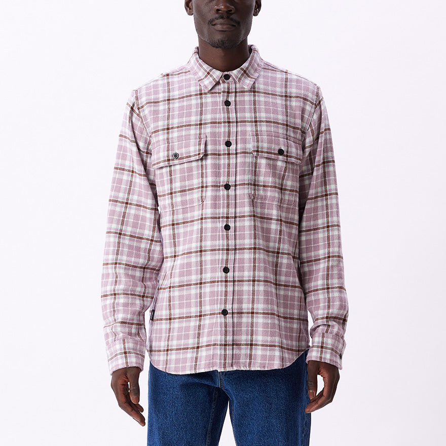 OBEY Cole Woven Shirt - Lilac Chalk Multi