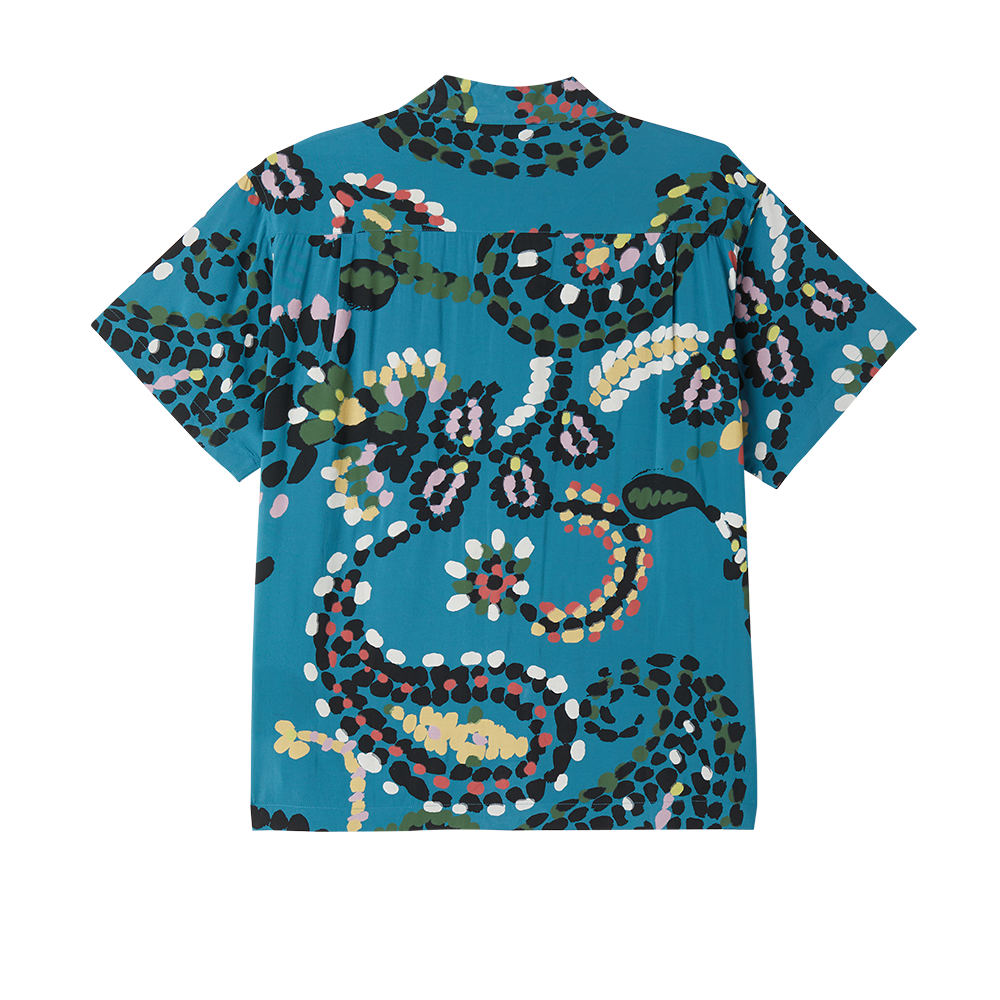 OBEY Paisley Dots Woven Shirt - Dragon Fly Multi