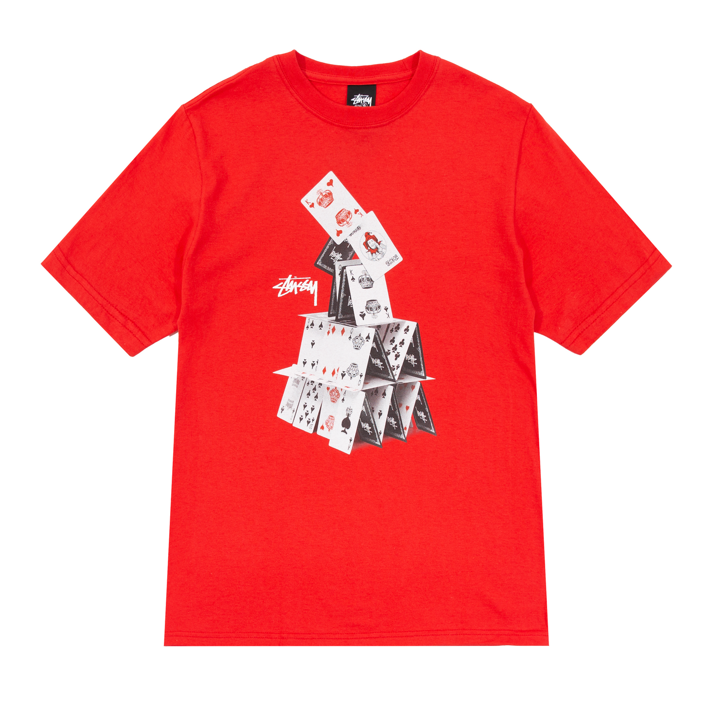 Stüssy House Of Cards T-Shirt - Red