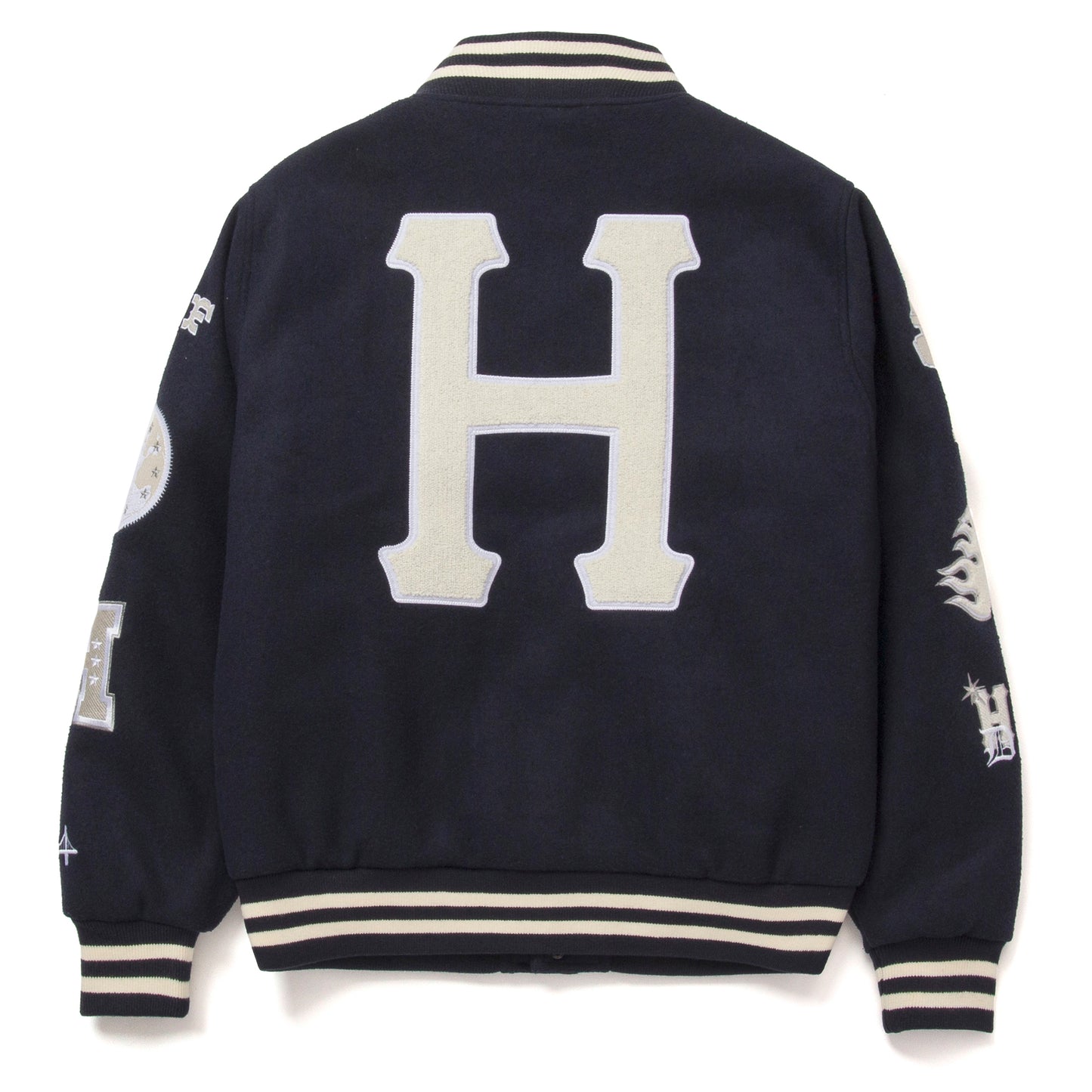 HUF 20th Year Classic H Varsity Jacket - Navy
