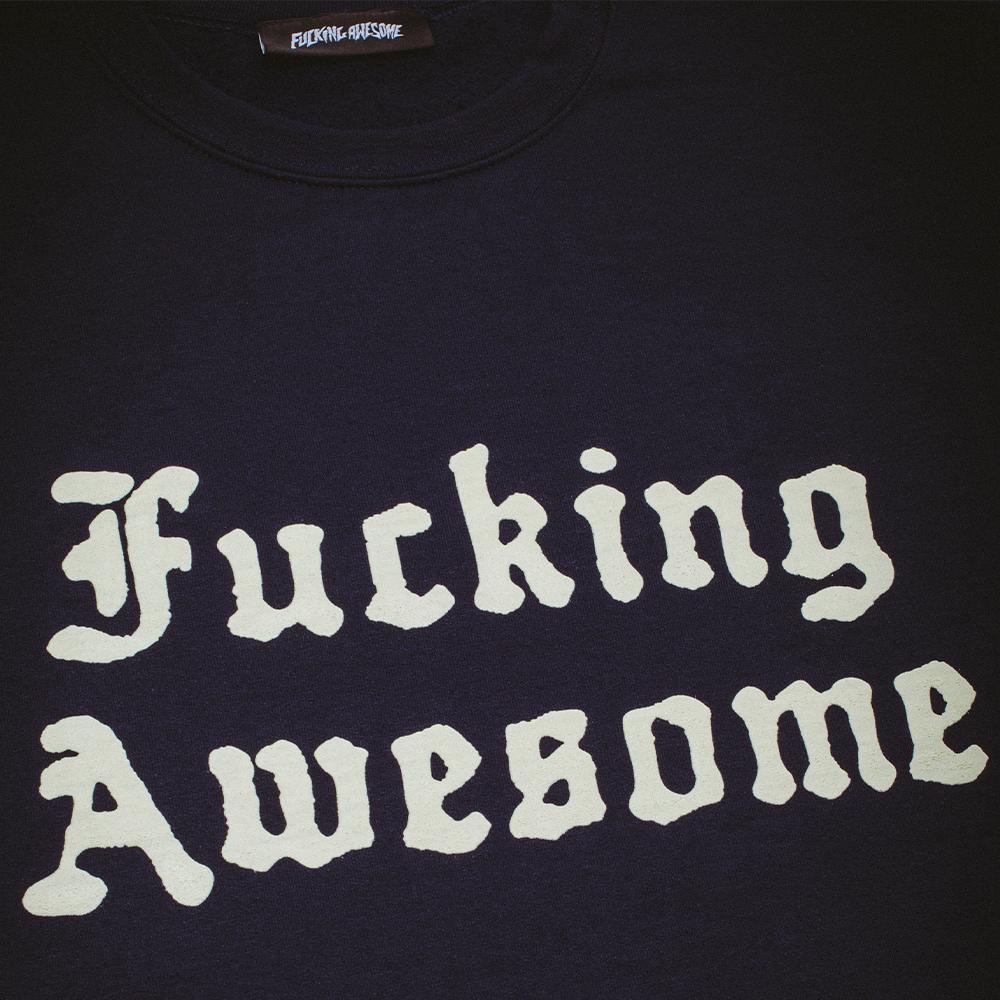 FA Ancient Script Crew Sweat - Navy