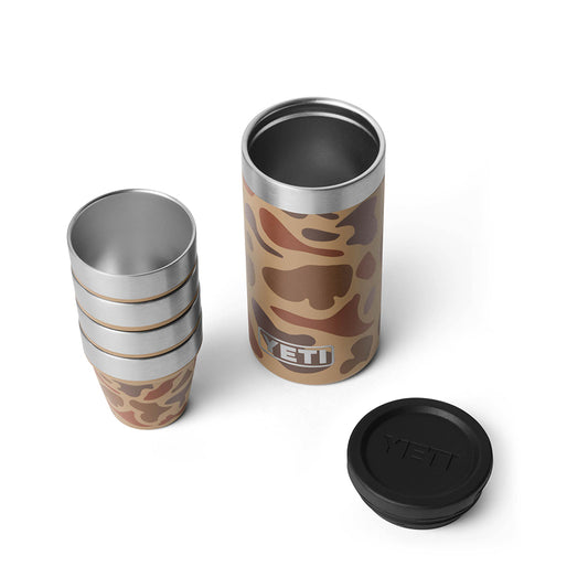 Yeti Rambler Shot Glasses & Case - Wetland Camo