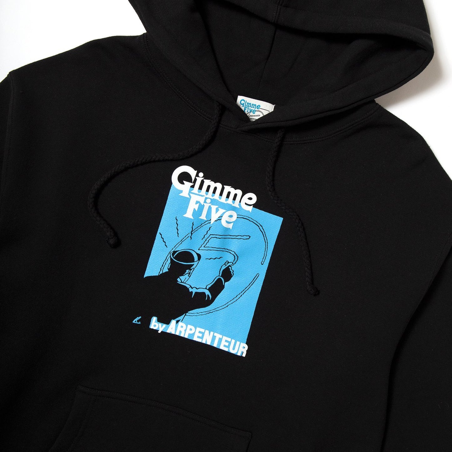 Gimme Five by Arpenteur Chalk Action Hoodie - Black