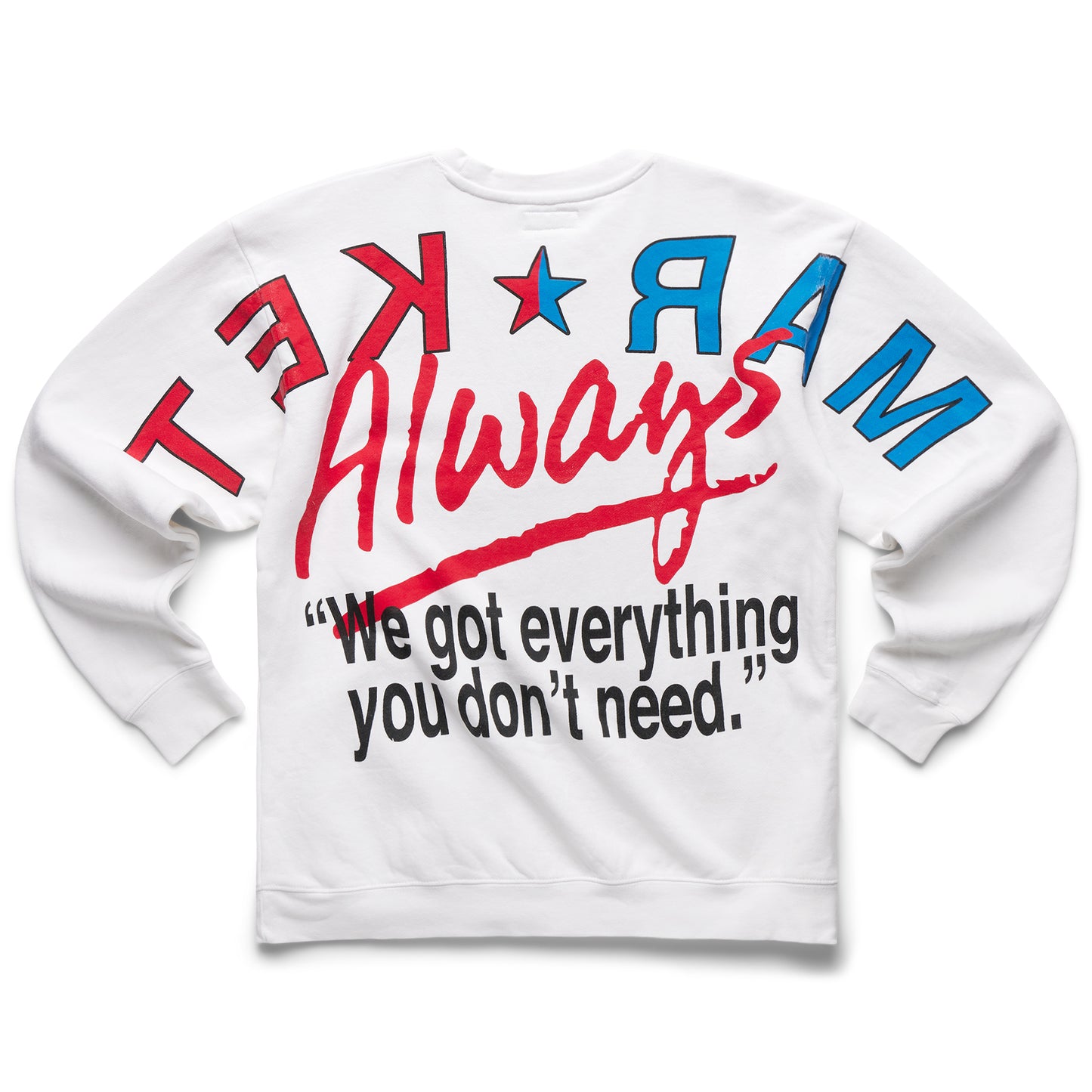 MARKET Low Prices Fleece Crew - White
