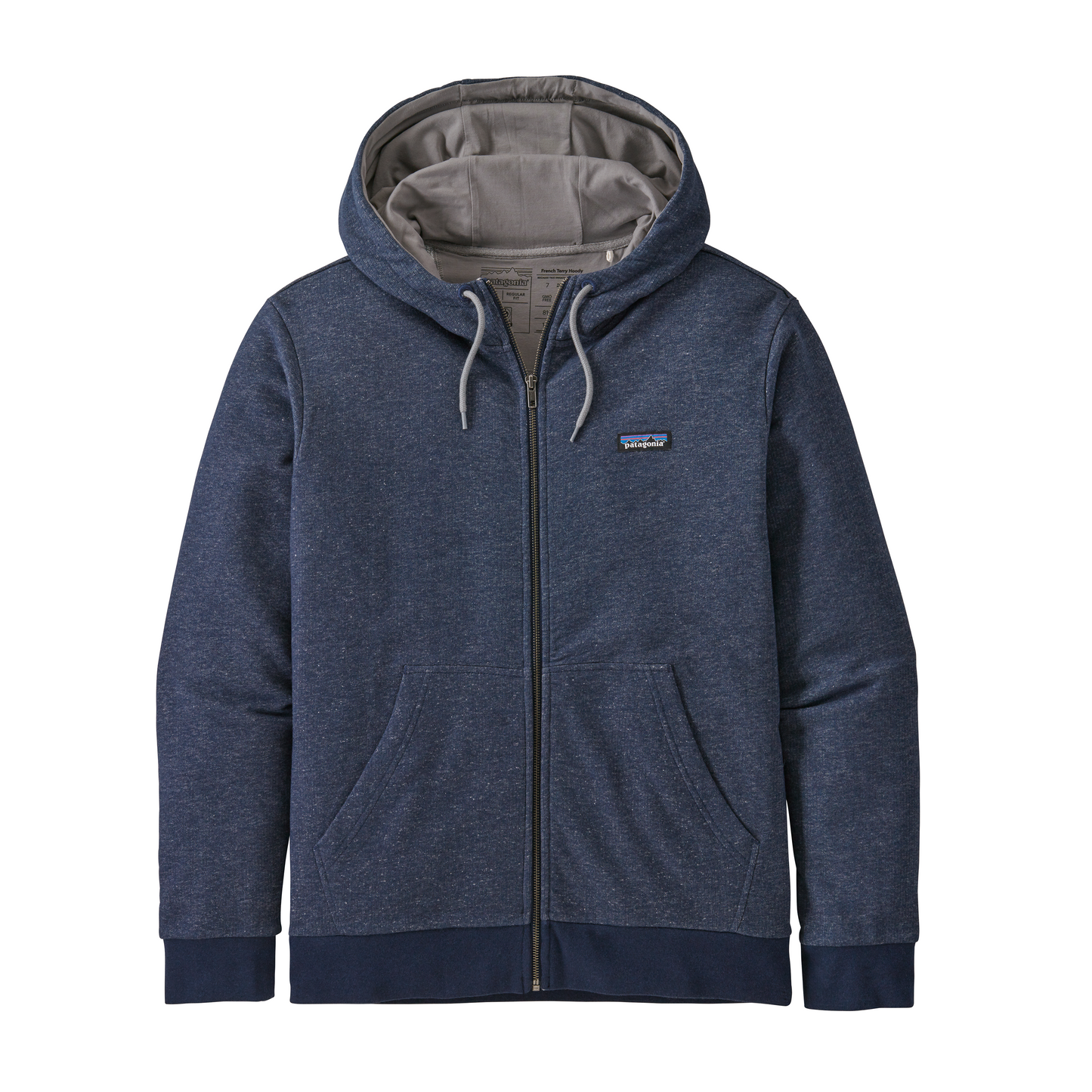 Patagonia Label French Terry FZ Hoody - Navy Blue